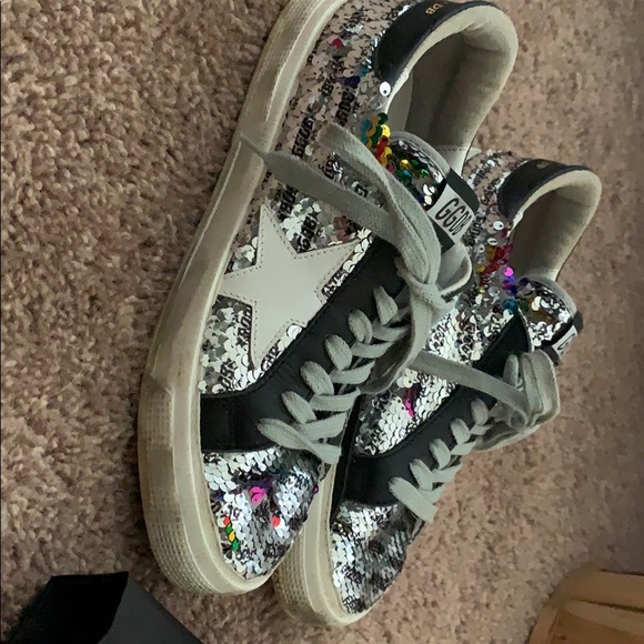 golden goose sequin boots